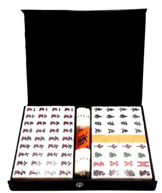 

Набор плиток для маджонга РОН Плитки для маджонга Игра маджонг Компактный Мероприятия Вечеринки Путешествия На открытом воздухе РОН Домашнее использование Игра Маленькие плитки для маджонга в комплекте - чёрный