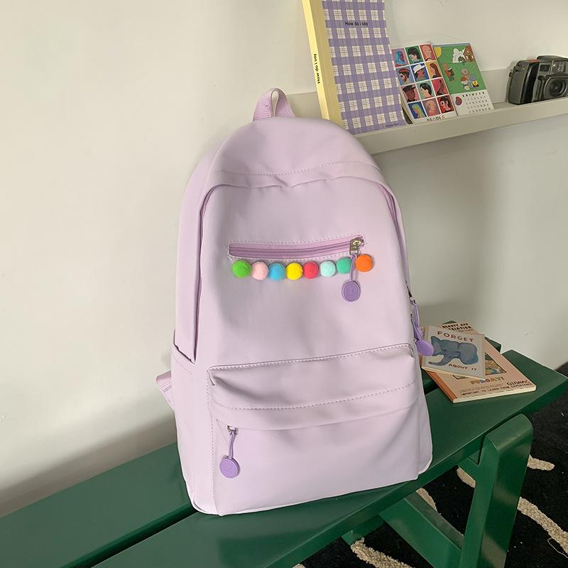 Small fresh and cute girl backpack, new large-capacity casual versatile student backpack