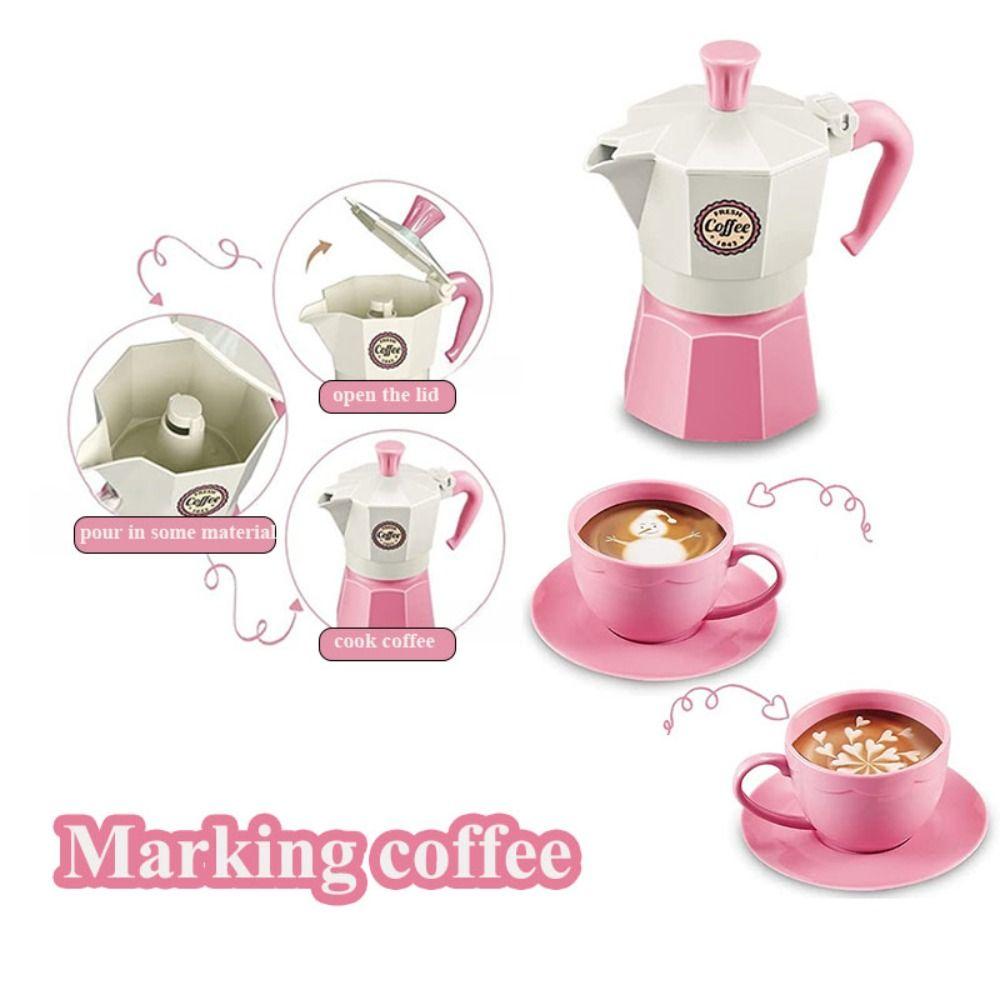 Coffee Machine Simulation Coffee Set Pretend Play Afternoon Tea Toy Play House Toy  Children