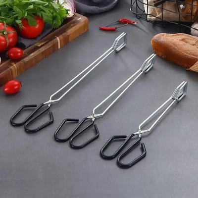 Outdoor Charcoal Clip, Iron Extended Carbon Clip Portable Barbecue Charcoal Clip Fire Clamp Stainless Steel Long Clip Fire Clamp