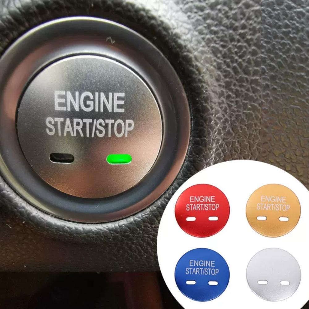 Car Engine Start Button Cover Sticker Decoration Auto Start w Stop Switch Button Accessories for MG 6 5 ZS HS 17-21