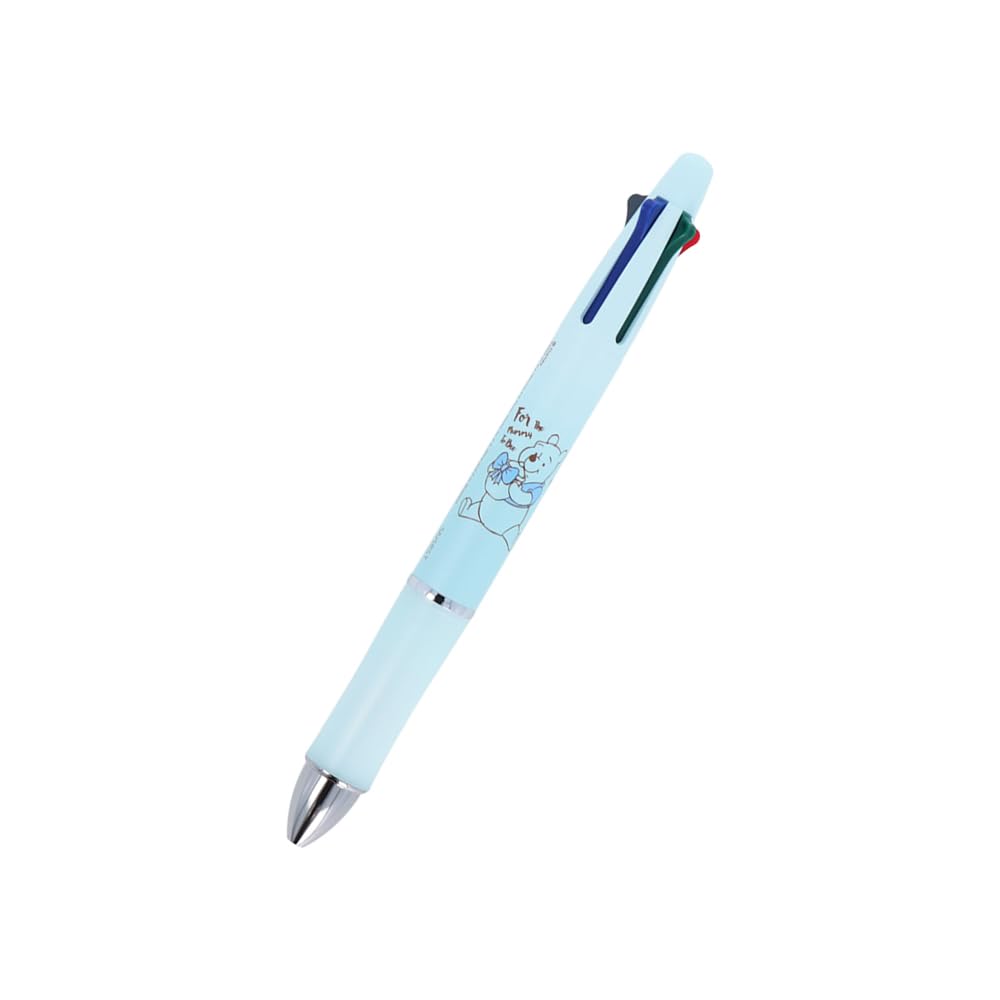 Stationery Disney Multicolor Pen Grip Disney Gift Pen Winnie the Pooh Pale Blue S4732049 Sun-Star Dr. 4+1