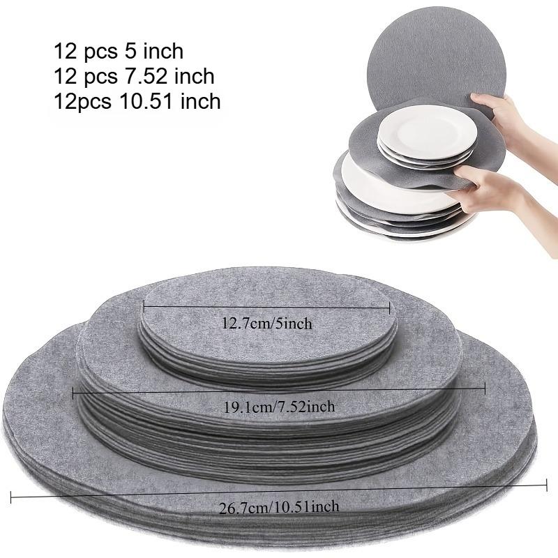 Non-Stick Pan Felt Divider Pad Set Thickened Felt Dish Absorbent Divider Pad