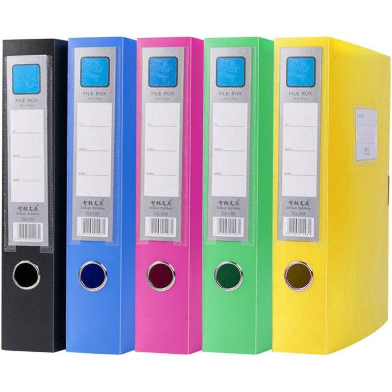 

5pcs File Box Holders Made of Plastic, Suitable for Organizing Documents, Magazines, And Stationery at Home Or in The Office