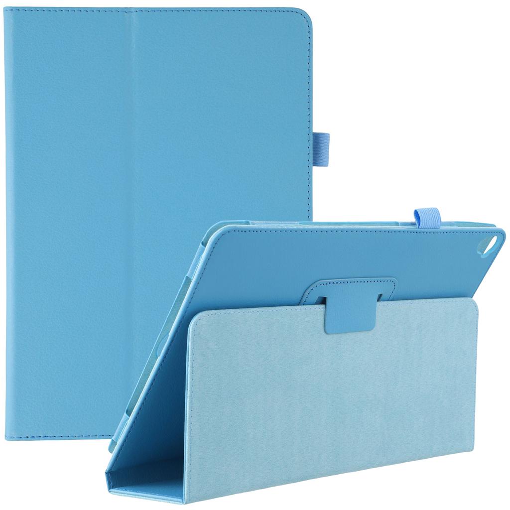 Tablet-Hülle für iPad 10.2 (2021)/(2020)/(2019) Bi-Fold-Stand-Lederhülle mit Litschi-Textur
