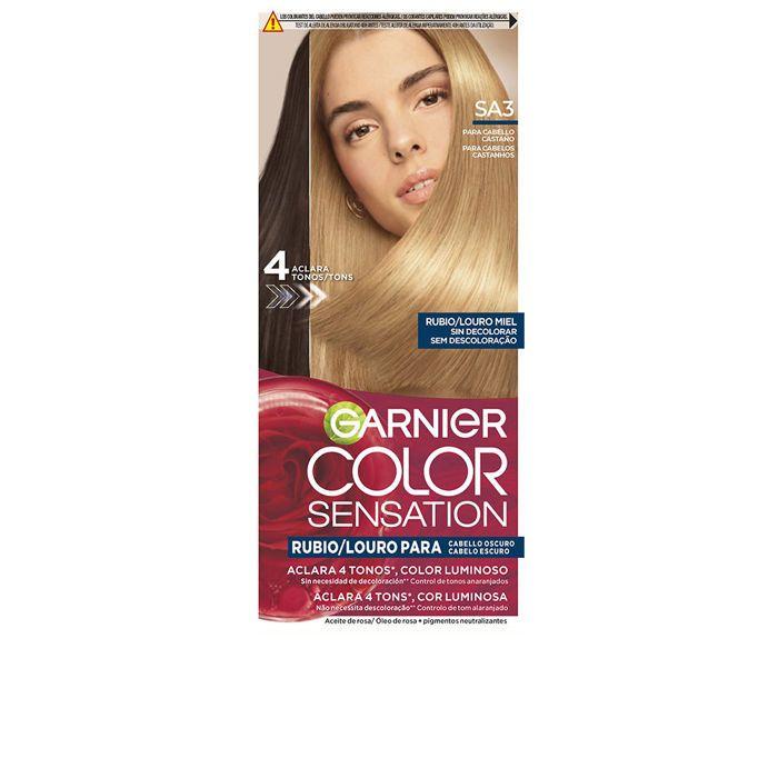 COLOR SENSATION teinture blonde lumineuse sans décoloration pour cheveux foncés #Louro Miel 5 u
