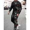 Herredragt med lange ærmer til forår og efterår med trendy print, velegnet til hverdagsbrug
