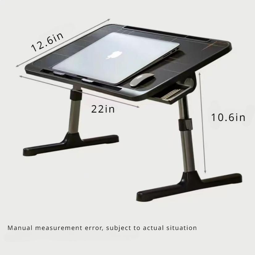 

Складной столик для ноутбука, ящик для хранения с регулируемым углом наклона для завтрака, чтения, работы, учебы, игр, рисования