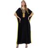 Plus Size Loose Swing Islamic Dress with Middle Eastern Print