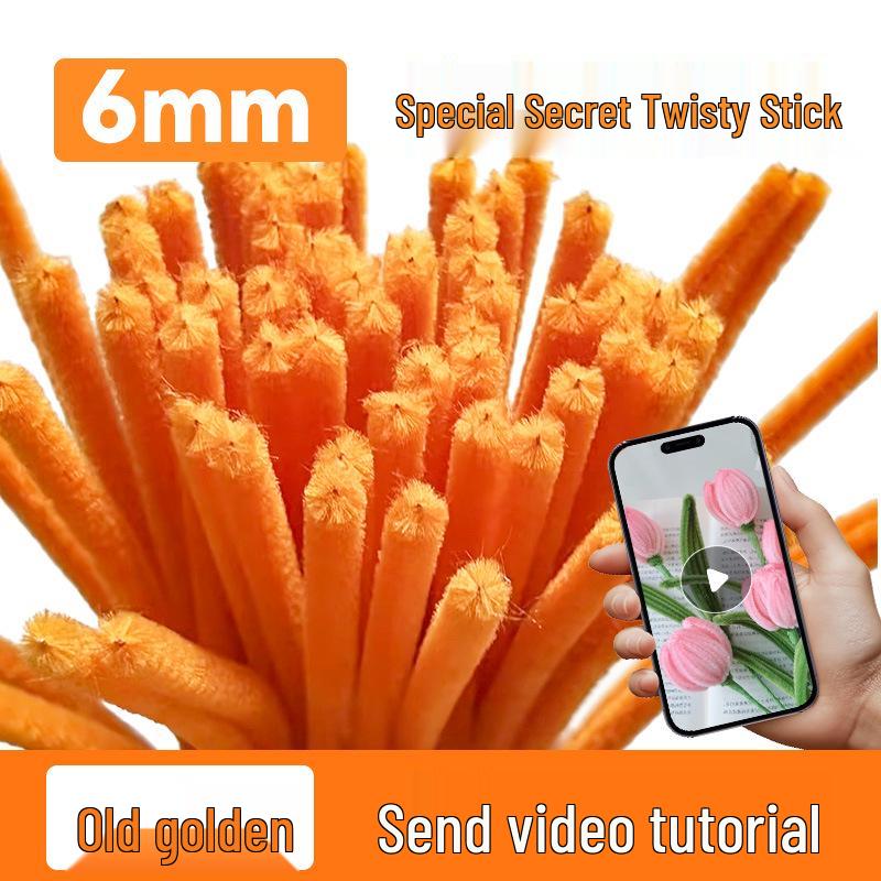 DIY Twisty Stick Bouquet Kit: Complete Chenille Stem Set for Children's Weaving