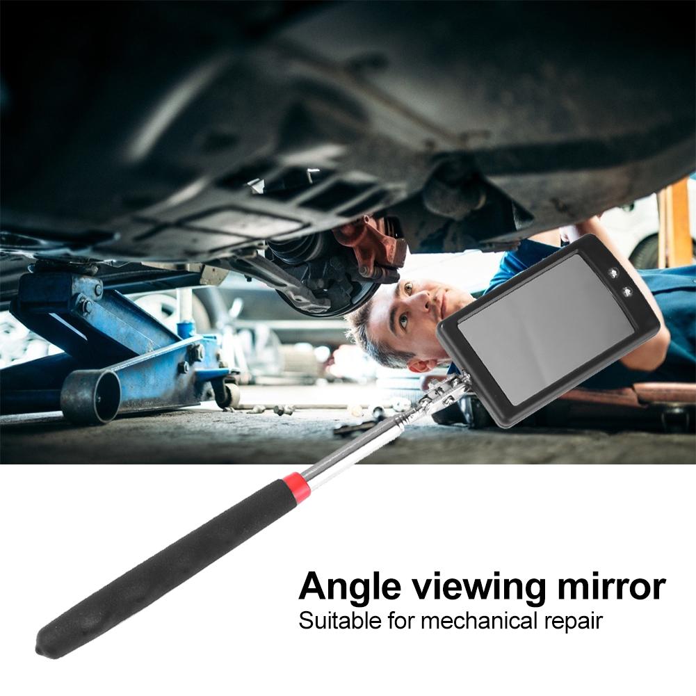 4pcs Magnet Attractor Adjustable Angle View Automotive Telescopic Detection Mirrors Car Mechanical Repair Tools Set