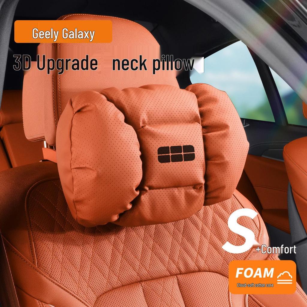 Geely Galaxy E5 Lumbar & Neck Support Headrest Cushion - Orange