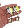 5pcs Vibration Bait Fishing Lures Kit Rotating Glitter Fishing Lures Hooks  Fishing Tool