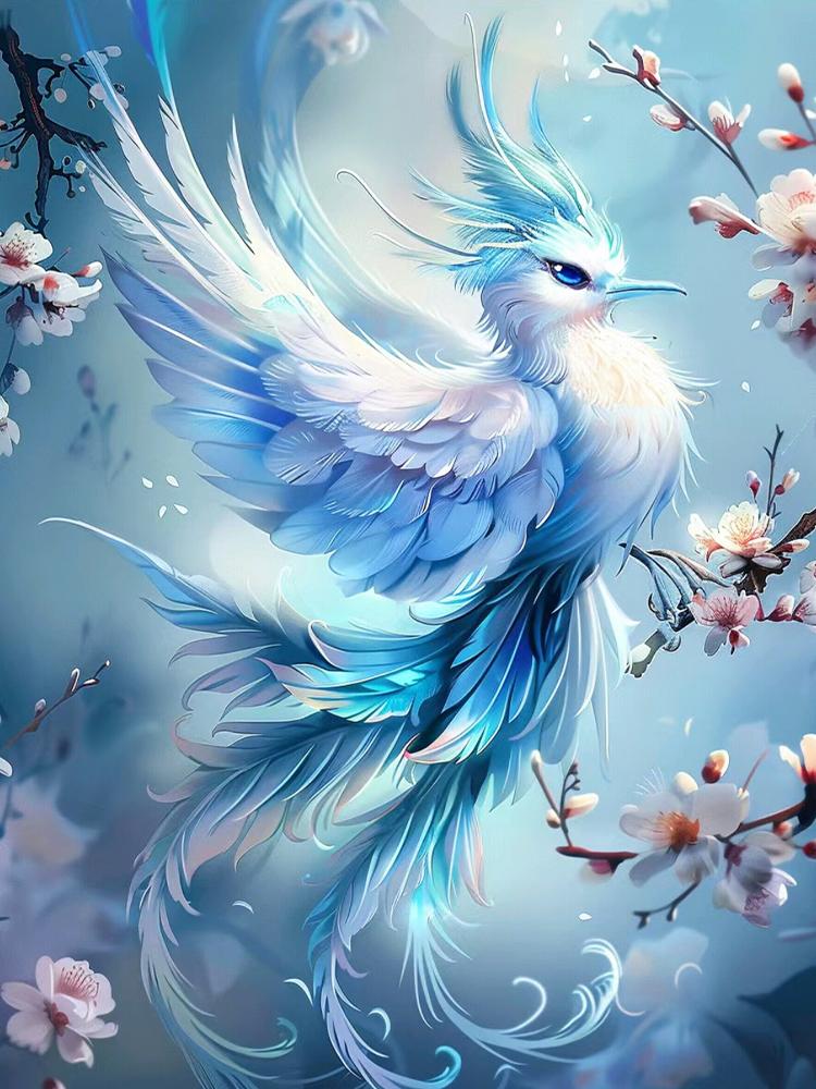 

Новый полный круглый квадрат 5D Diy алмазная роспись птица феникс мозаика крест вышитый набор животных изображение вышитое украшение для дома Full Round 20x30CM