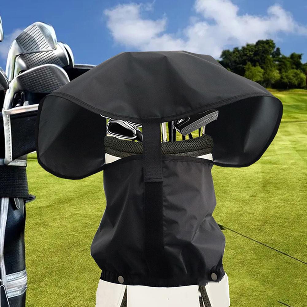 210D Oxford Waterproof For Golf Bag Cover 50x55cm Black Lightweight Foldable Design for Easy Storage and Transport