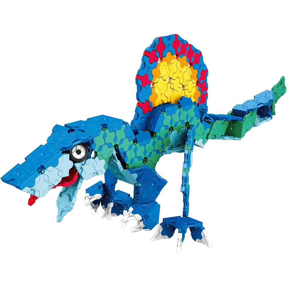 Yoshiritsu LaQ Dinosaur World Dino Kingdom Plastic Building Set 980pcs + 8 Special Pieces Educational Toy