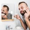 Fogless Shower Mirror Anti-Fog Shower Mirror Shatterproof Frameless Shower Mirror Wall Hanging Mirror for Men Women