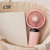 Battery Operated Fan Foldable Handheld Fan, Rechargeable USB Mini Desk with 5 Speed, Adjustable Speed LED Display, Portable Personal Cooling for Home