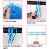 Portable Clothesline Upgraded Thickened Anti-slip Windproof Drying Rope Drying Clothes Hanging Rope Outdoor Camping Accessories