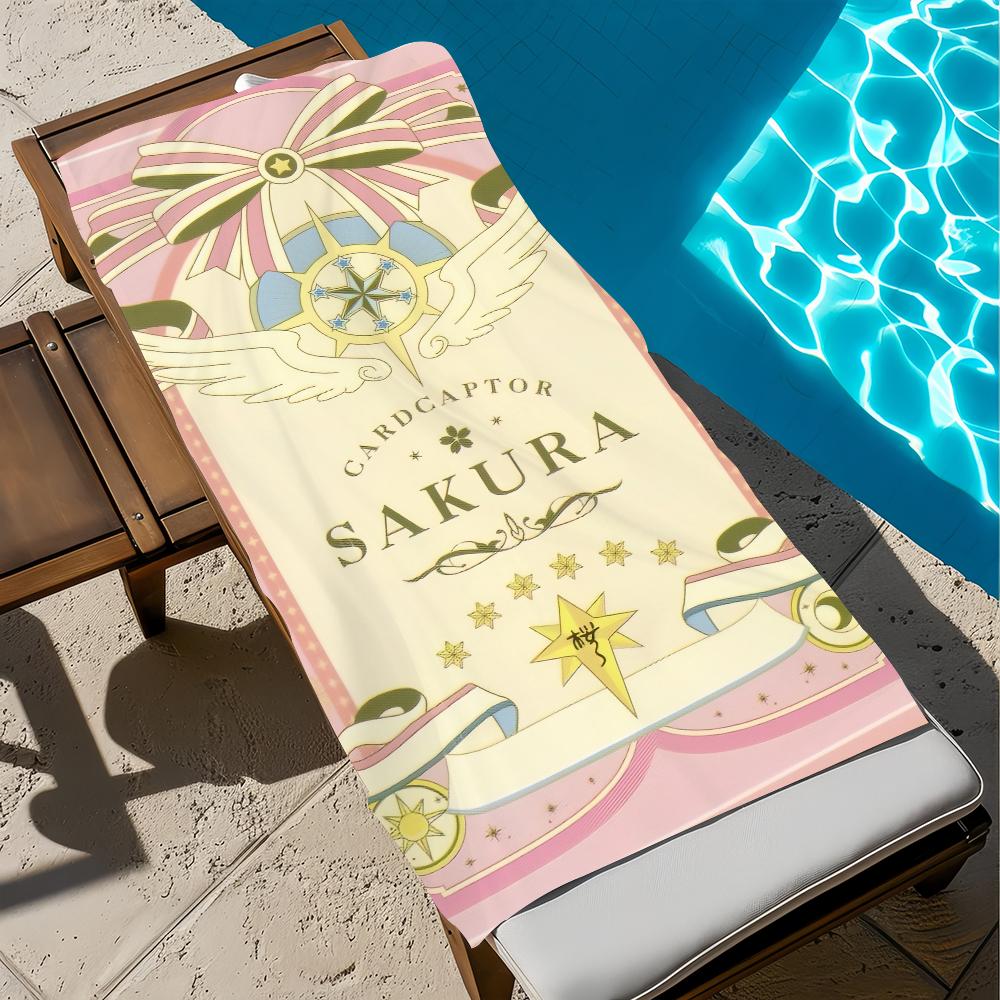C-cardcaptor Cute S-sakura Towel Beach Quick Dry Soft Pool Towels Gift for Travel Gym Shower Camping Sports