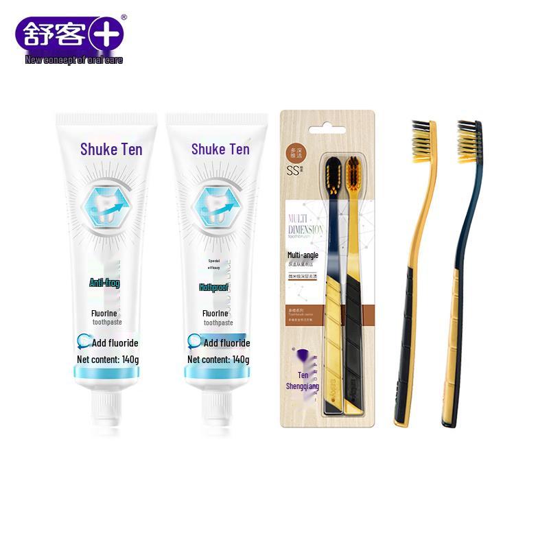 Shuke Professional Anti-Cavity Toothpaste & Toothbrush Set
