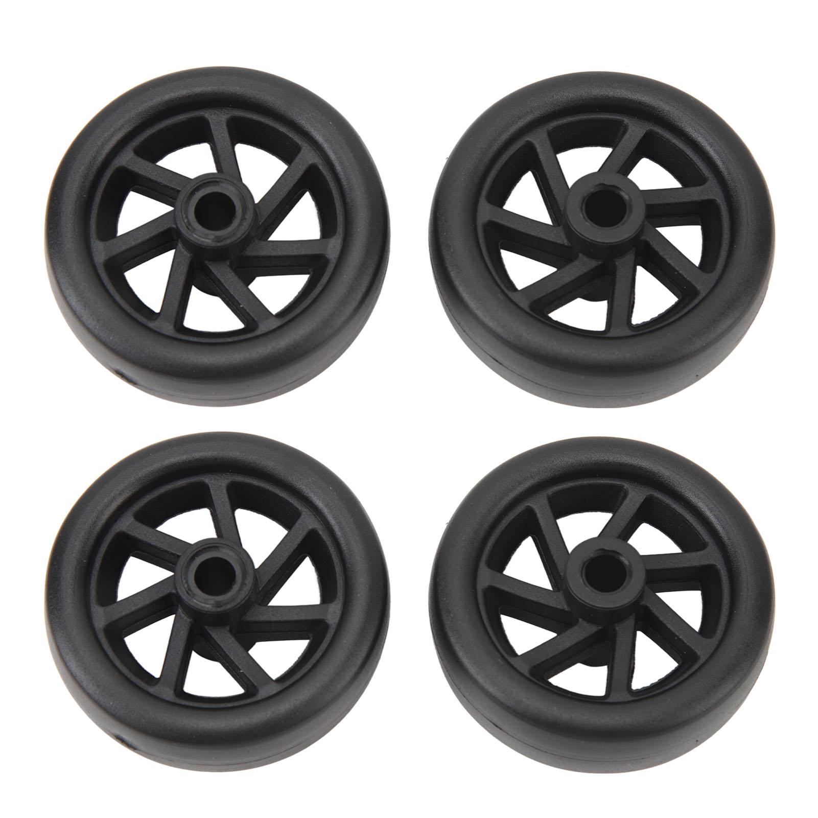 Shoemst 4Pcs Luggage Wheel Suitcase Wheels Universal Wheel Caster Wheel Pvc Accessory For Replacement