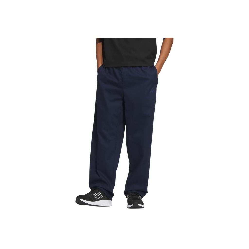 Adidas MS W PN Solid Color Comfortable Versatile Casual Pants Men Bottoms Navy-Blue JN9482