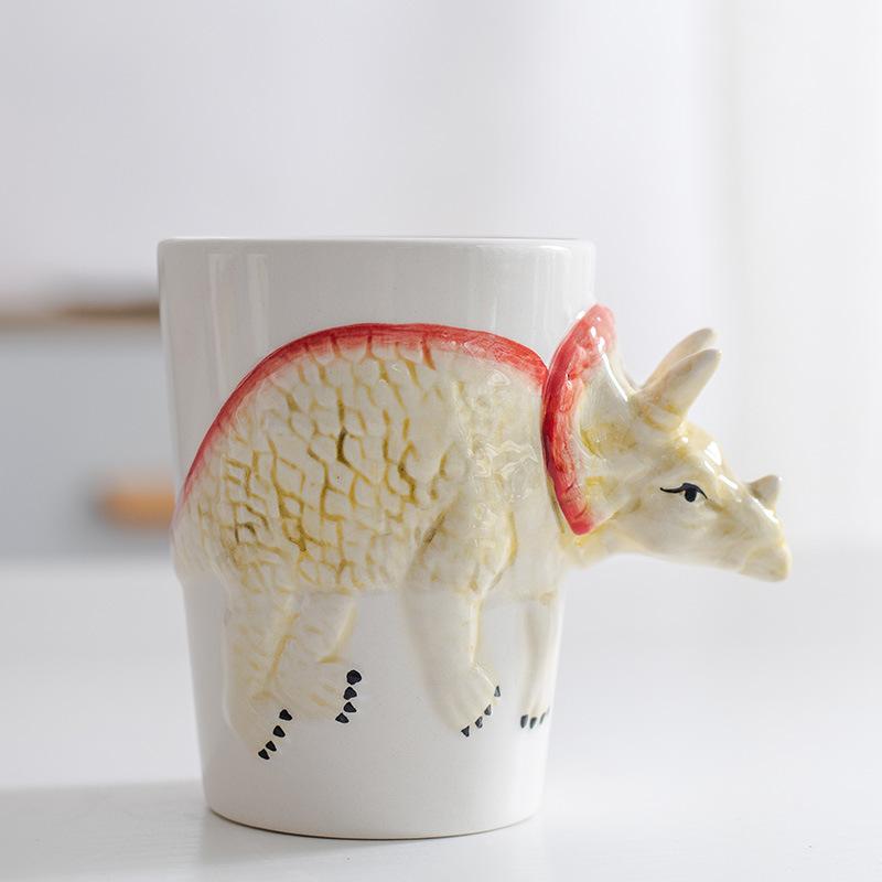 

Керамічна чашка Чашка у формі динозавра Тваринна чашка для сніданку Молочна чашка незвичайної форми Офісна чашка для води 301-400ml