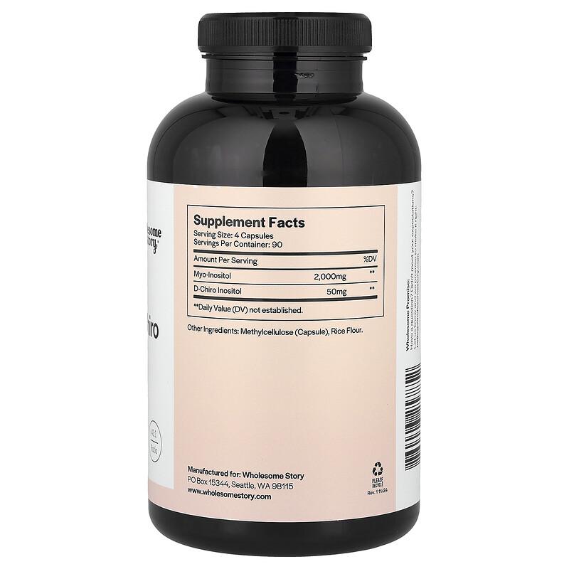 Myo & D-Chiro Inositol, 360 Vegetarian Capsules