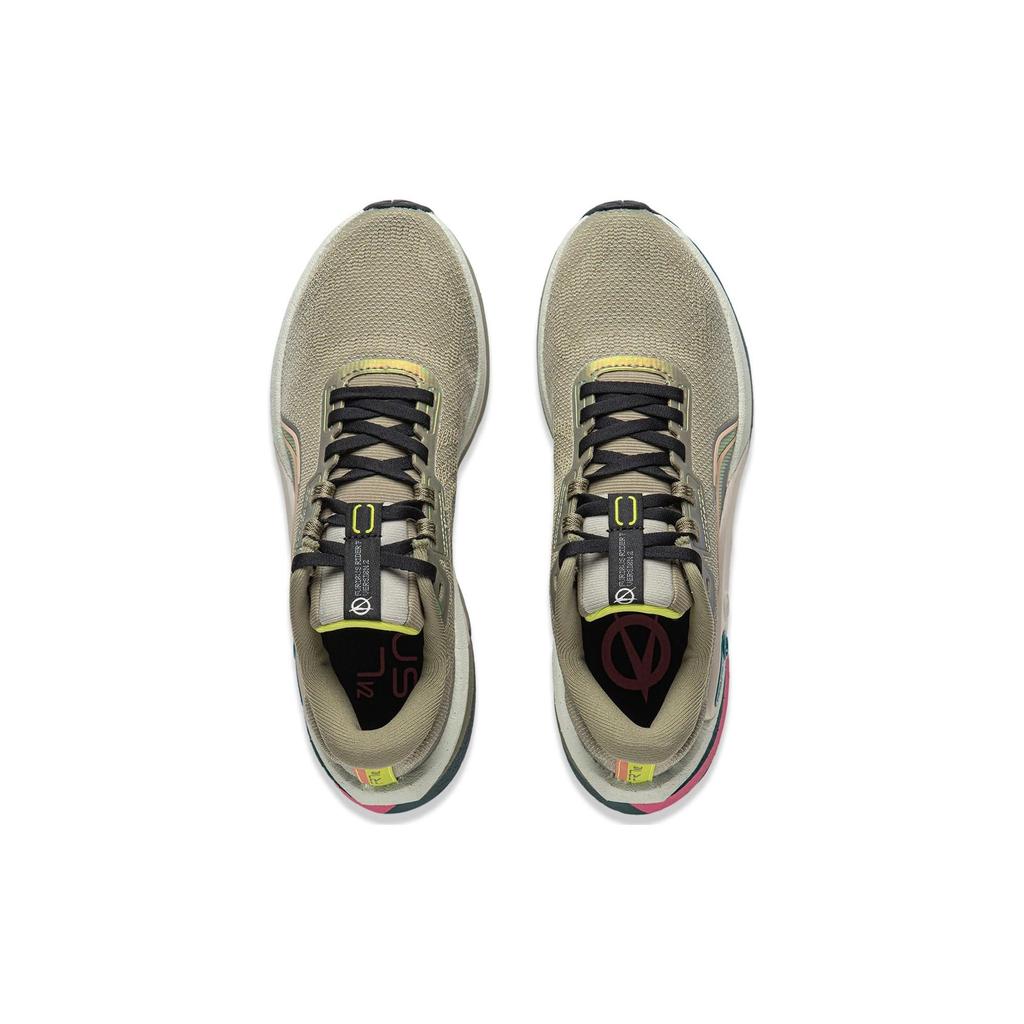 Lining Lijun 7 V2 Durable Low-Top Running Shoes Women Sneakers Green Gray ARZT008-21