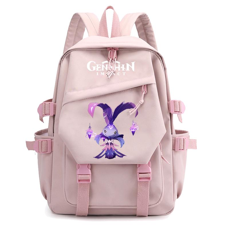 Anime Game Travel Backpack Printed Canvas Backpack for Boy Girl School Bag Students Women Large Capacity Bookbag Usb Charging Kids Gifts