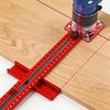 3 In 1 Router Milling Groove Bracket Router Circle Cutting Jig Aluminum Auxiliary Bracket Cabinet Hardware Jig for Woodworking