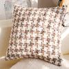 Brown Vintage Sofa Throw Pillow Cover Vintage Bedroom Headboard Cushion Simple and Modern Decorative Throw Pillow Customizable