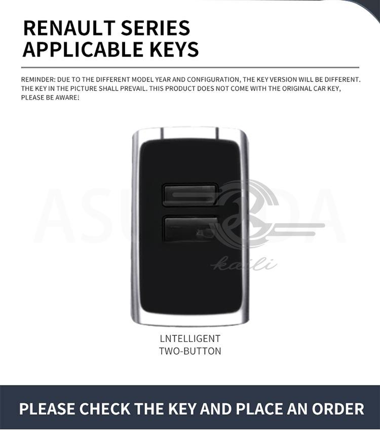 Automatické pouzdro na klíče z TPU a zinkové slitiny pro Renault Duster s logem, Klíčenka na klíče od auta, Kovový kryt na klíče od auta, Doplňky pro dekoraci interiéru auta