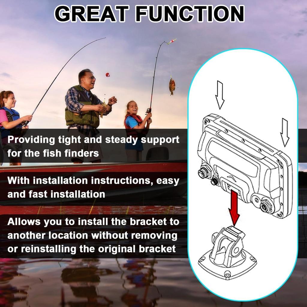 Quick Release Mounting Bracket Replacement for 000-10027-001 Suitable for Mark Elite Hook 3 4 5 TI5 TI7 Simrad GO5