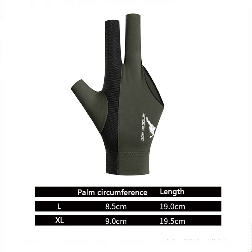 1Pcs Anti-slip Billiard Glove Three Fingers Training Glove New Snooker Glove  Fitness Accessories