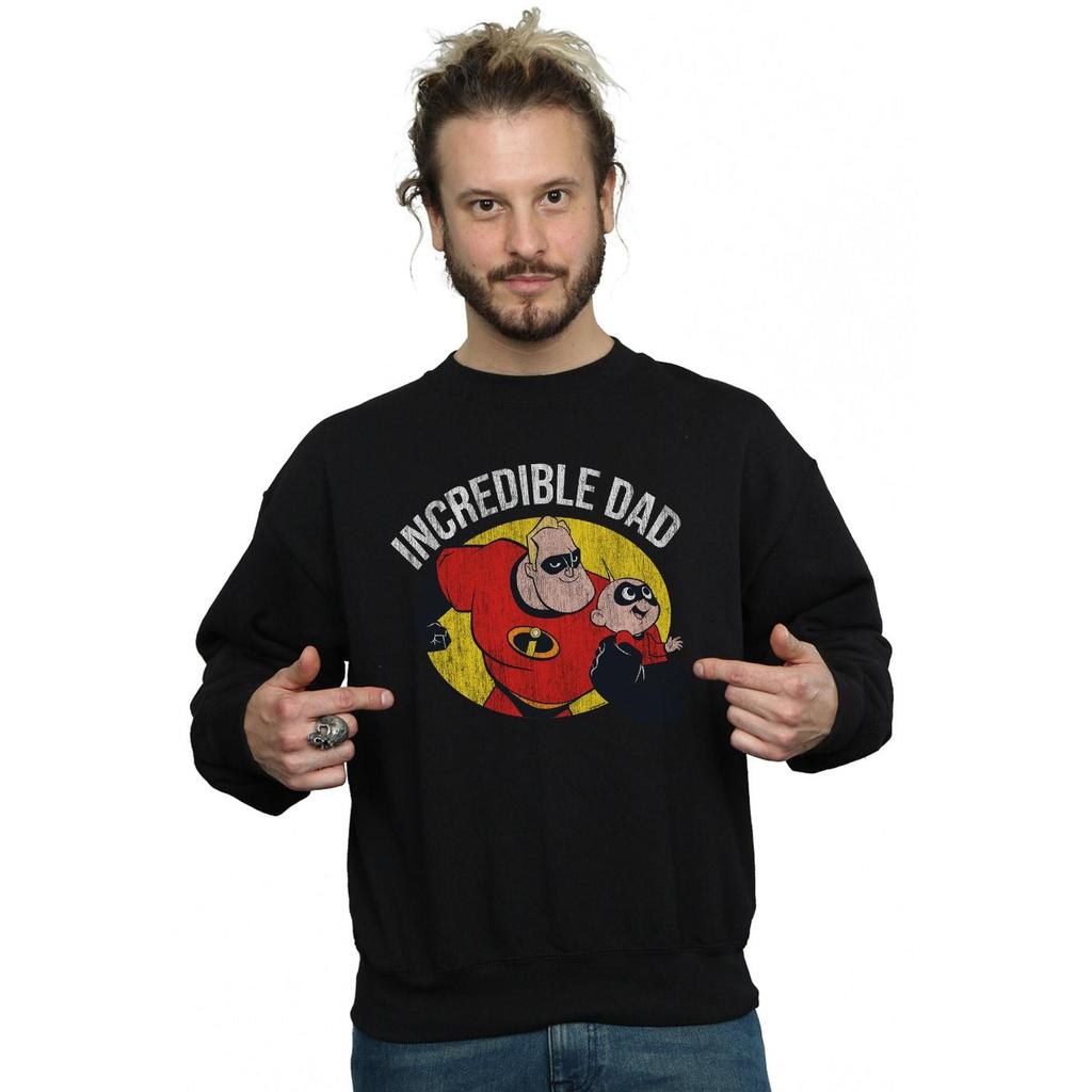 Disney Mens The Incredibles Bob Parr Incredible Dad Sweatshirt