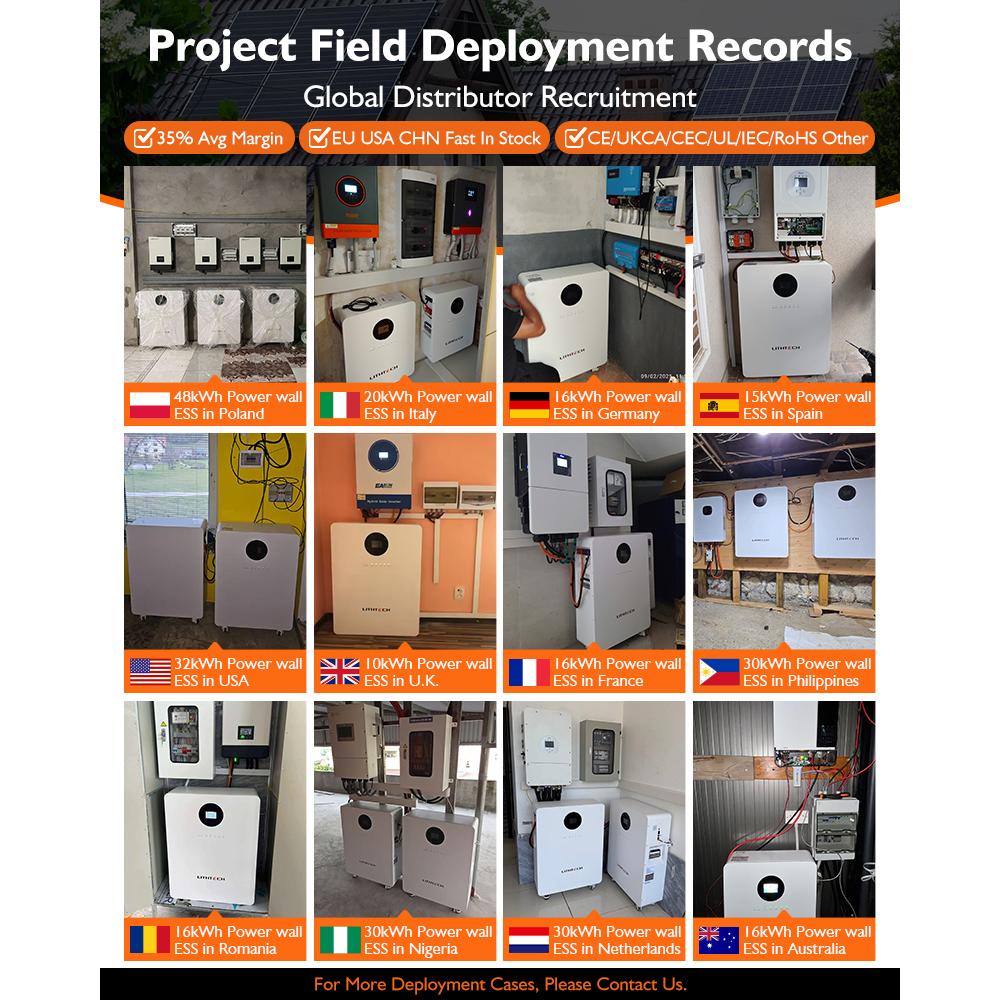 Baterías de Litio 10Kwh 15Kwh 20Kwh 100ah 280ah 314ah Sistema de Almacenamiento de Energía Residencial Modular Split de 15kw