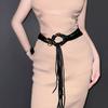 Casual Outfit Tassels Belt Traditional Styles Belt Versatiles Dress Waist Belt for Women Fashion Accessory