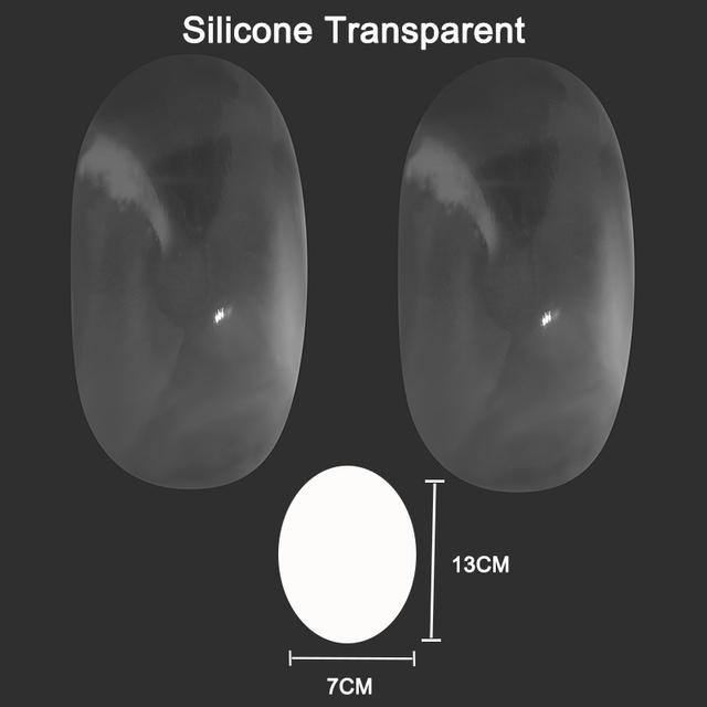 FINETOO  Ladies Clothing Silicone Shoulder Pads Non-slip Shoulders Invisible Breathable Reusable 1 Pairs Transparent And Skin Tone