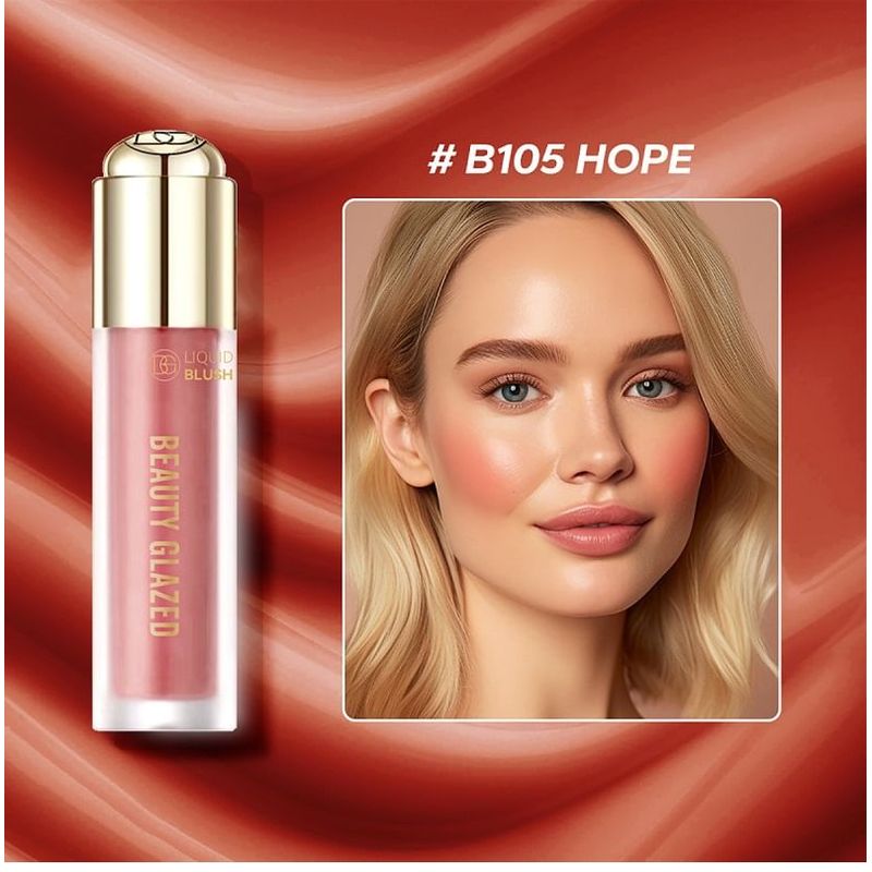 BEAUTY GLAZED – Samtiges Flüssig-Rouge – 5 Farben