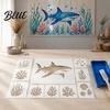 Craft Stencils for Stencil Plastic Sea Animal Stencil Set Wood Ocean Wall Art Octopus Mural