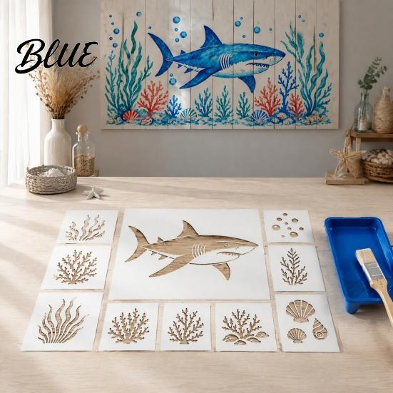Craft Stencils for Stencil Plastic Sea Animal Stencil Set Wood Ocean Wall Art Octopus Mural