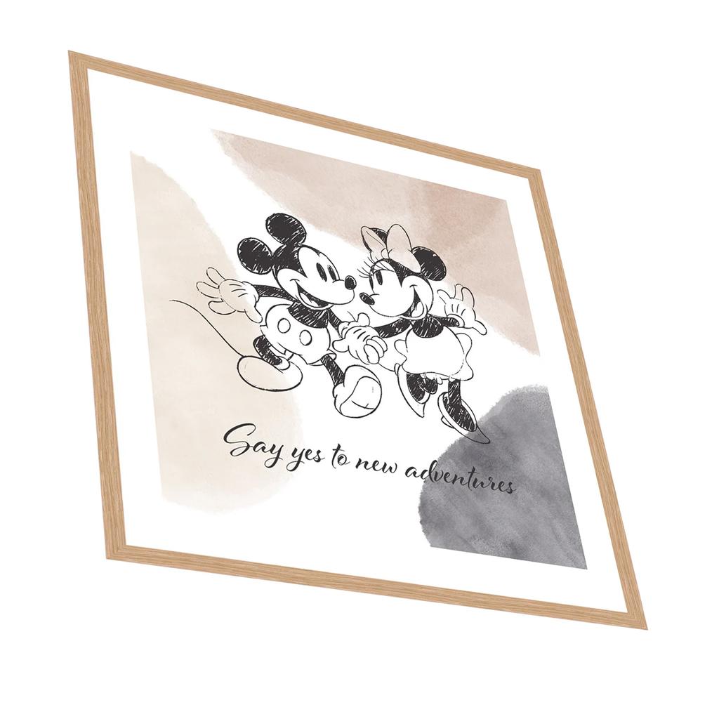 Disney Say Yes To New Adventures Mickey & Minnie Mouse Print