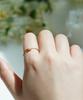 Alleun Silver 925 Moonstone Pink Layered Ring