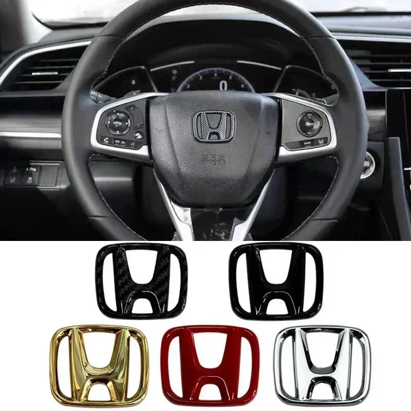 ABS Car Steering Wheel Logo Emblem Cover Sticker for Honda Accord Odyssey Jade CRV Fit CRZ City Civic HRV 8th Pilot Legend Pilot XL7