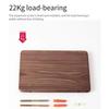 Solid Wood Flat Board Wall Mount Storage Rack Flat Partition Walnut Hanging Rack Room Decoration Storage Board