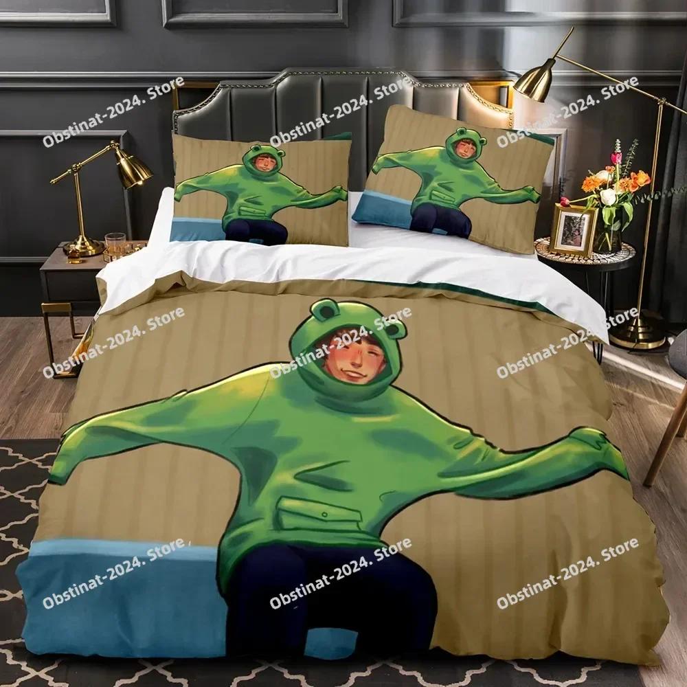 New 3D Print Karl Jacobs Beding Set Printed With Pilowcase Bed Soft Duvet Cover Soft Single Double Quen Super King-Sized Dimensionsd Dimensions