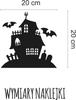 Duża naklejka halloween naklejki upiorny zamek horror dekoracja okno nh_008
