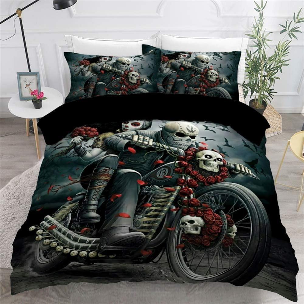 

Пододеяльник с черепами Простыни Пуховые пододеяльники, Пододеяльники из микрофибры для детей, Украшения для комнаты взрослого, Теплый постельный комплект 90x200cm